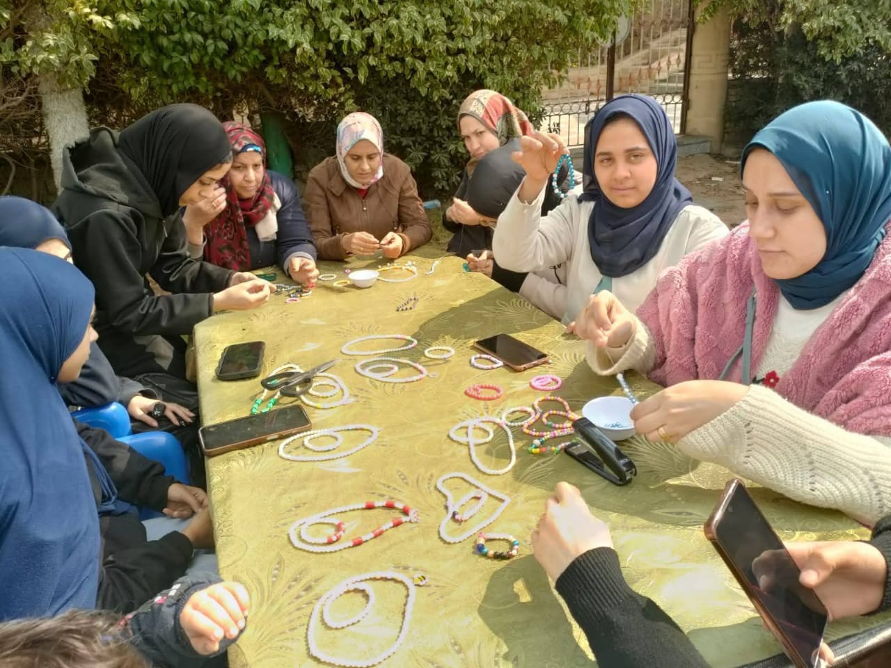 تنظيم ورشة لتصميم الإكسسوارات بشباب فوة بكفرالشيخ| صور