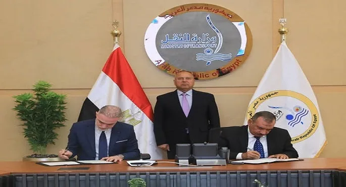 وزير النقل يشهد توقيع بروتوكول تعاون بين شركة القناة للتوكيلات الملاحية وبرشركة تراست للتجارة