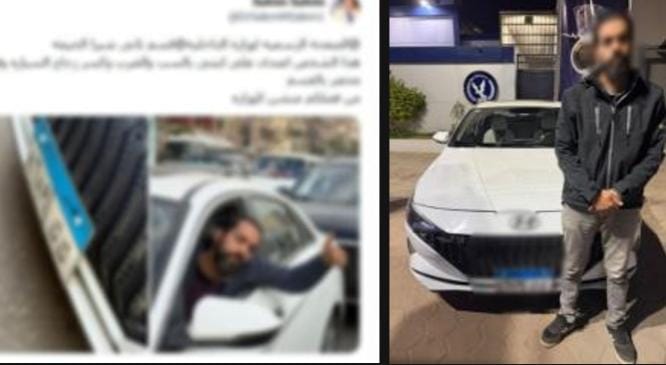 بسبب خلاف مروري.. سقوط قائد سيارة تعدى بالسب والضرب على فتاة بالقليوبية