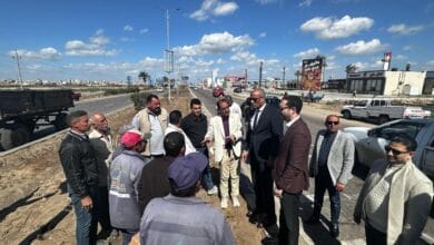محافظ كفرالشيخ يتفقد تطوير محور «30 يونيو»| صور