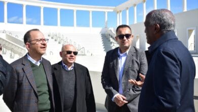 وفد من وزارة الخارجية يتفقد مركز المؤتمرات بمدينة العلمين الجديدة| صور