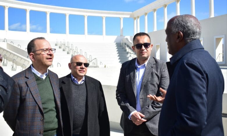 وفد من وزارة الخارجية يتفقد مركز المؤتمرات بمدينة العلمين الجديدة| صور