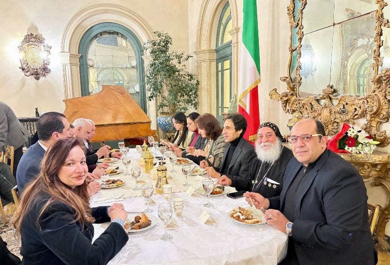 فطار رمضانى مصرى بمقر السفارة فى روما باستضافة السفير بسام راضى |صور