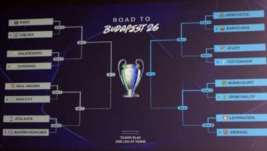 صدام جديد بين ريال مدريد ومانشستر سيتى فى دور 16 لدورى أبطال أوروبا