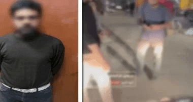 صورة لسائق الهرم المتهم بالاعتداء على سيارة مواطن