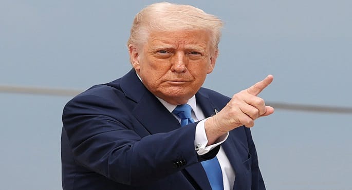 صورة للرئيس الأمريكي دونالد ترامب