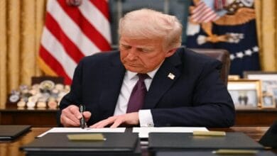 صورة للرئيس الأمريكي السابق دونالد ترامب.