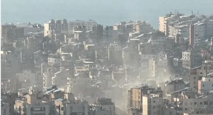 الكيان الصهيوني يشن غارات على الضاحية الجنوبية لبيروت ومدنية صور