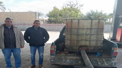 التموين بالإسكندرية يضبط 1000 لتر سولار مدعم قبل تهريبه للسوق السوداء