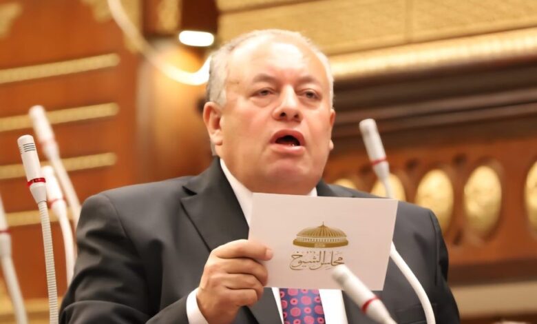 أمين سر تشريعية الشيوخ: مصر تقدم نموذجاً فريداً في إدارة الأزمات