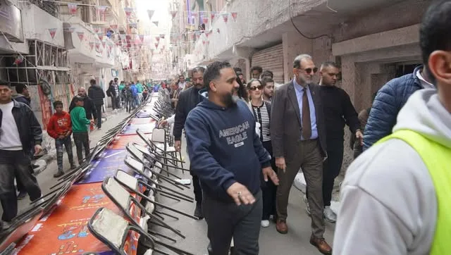 رئيس سلامة الغذاء يتابع تأمين أكبر موائد الإفطار بالمطرية
