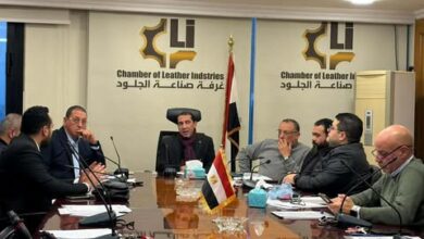 غرفة صناعة الجلود تطالب وزير الصناعة بمقترحات لتعزيز الإنتاج وزيادة الصادرات