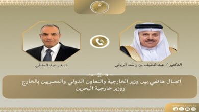 وزير الخارجية يبحث هاتفياً مع نظيره البحريني تطورات التصعيد الإقليمي