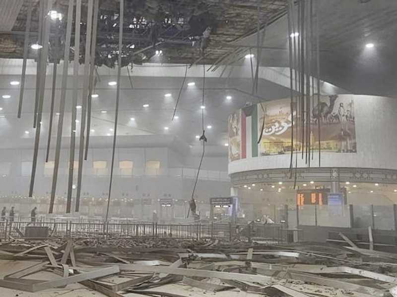 السيطرة على حريق خزانات وقود بمطار الكويت الدولي