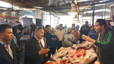 محافظ السويس يتفقد حلقة السمك ويؤكد على إعلان الأسعار للمواطنين