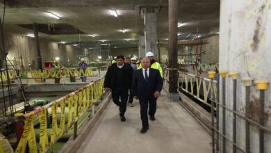 وزير النقل يتفقد أعمال المرحلة الأولى للخط الرابع للمترو ويتابع مستجدات سلامة عقار مجاور