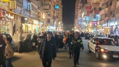 حملة ليلية مكثفة لإزالة الإشغالات بشوارع المنصورة