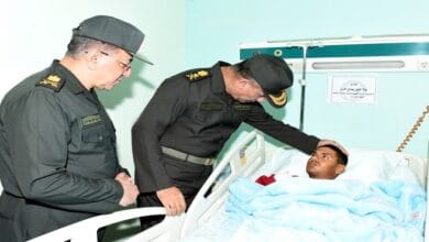 وزير الدفاع يطمئن على مصابي القوات المسلحة بمجمع الجلاء الطبي