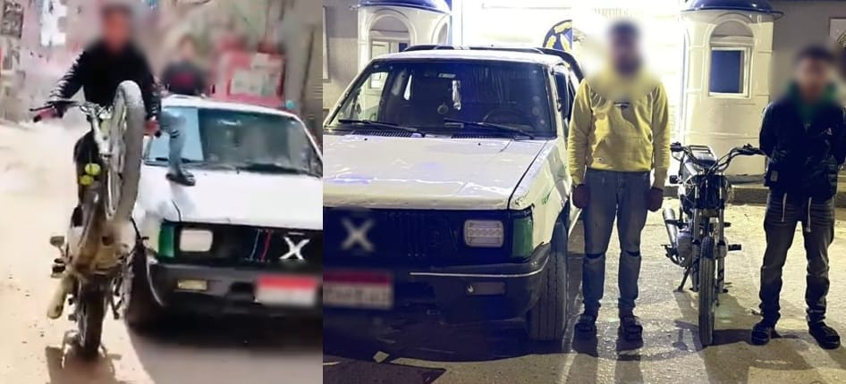 ضبط قائدي سيارة ودراجة نارية بالشرقية لارتكابهما حركات استعراضية بالطريق العام