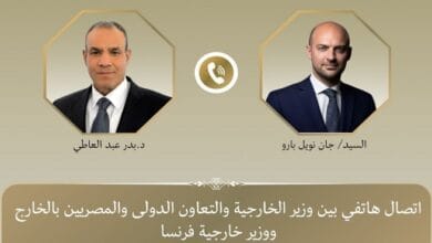 وزيرا خارجية مصر وفرنسا يبحثان هاتفياً مستجدات المنطقة وسبل خفض التصعيد