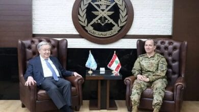 قائد الجيش اللبناني يبحث مع الأمين العام للأمم المتحدة الأوضاع في لبنان