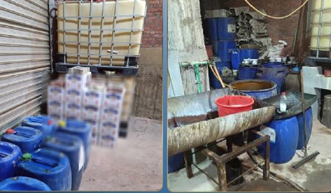 ضبط مصنع لتصنيع وتعبئة المنظفات المغشوشة في القليوبية