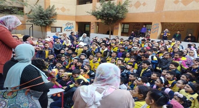 المركز القومي لثقافة الطفل ينظم قافلة ثقافية بمدرسة بالجيزة