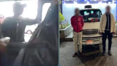 ضبط شخص ومشادة بين ركاب وسائق ميكروباص بالعبور بسبب زيادة الأجرة