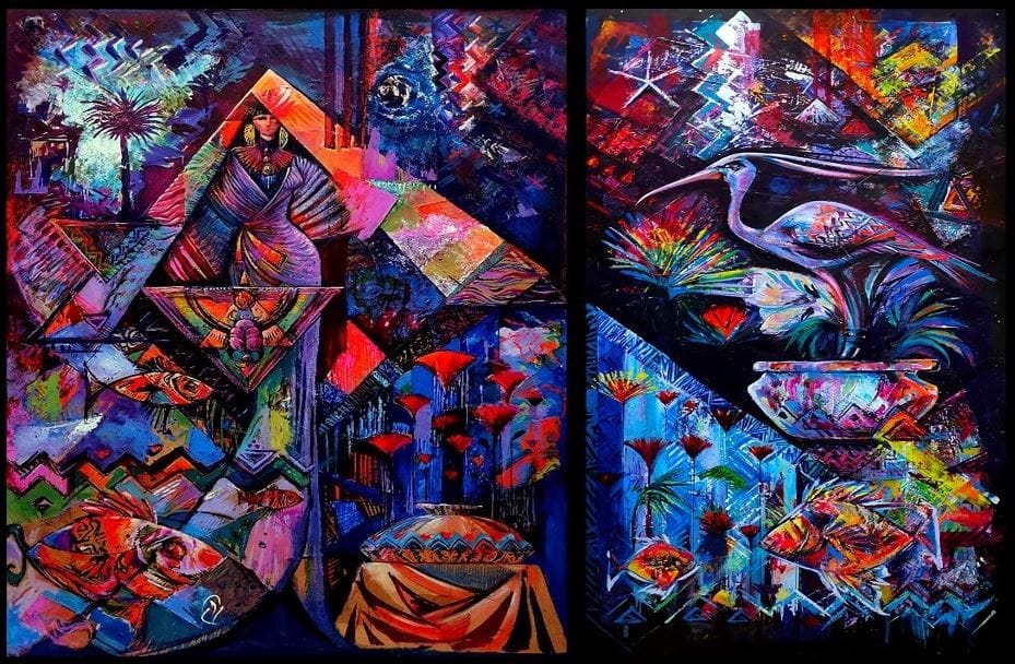 مركز كرمة ابن هانئ يحتفي باليوم العالمي للمرأة بمعرض فني بمشاركة 43 فنانة مصرية