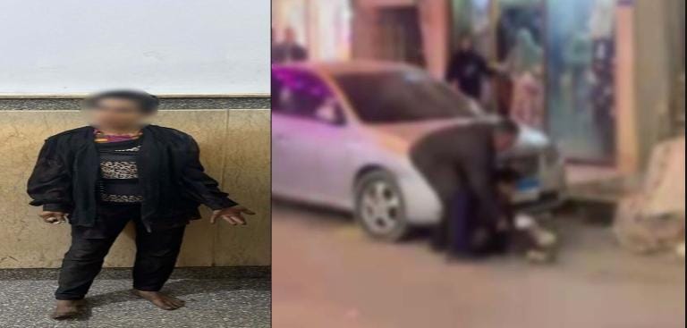 الأجهزة الأمنية تضبط سيدة تلقي الحجارة على السيارات بالإسماعيلية وتكشف سبب تصرفها