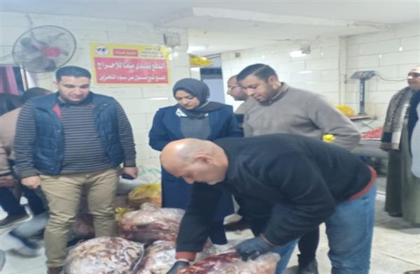 ضبط 5.5 طن لحوم ودهون غير صالحة للاستهلاك بالخانكة