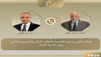 وزيرا خارجية مصر والجزائر يبحثان هاتفياً جهود خفض التصعيد الإقليمي وتعزيز العلاقات الثنائية