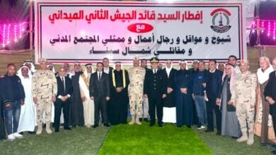 الجيش الثاني الميداني يعزز التواصل المجتمعي مع شيوخ وعواقل شمال سيناء