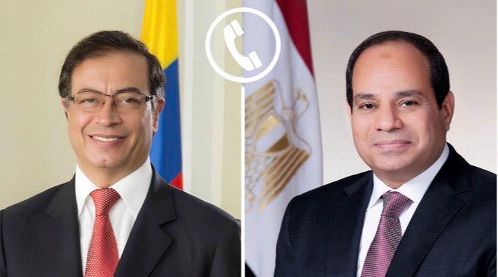 الرئيس السيسي يبحث هاتفيًا مع نظيره الكولومبي سبل تطوير العلاقات الثنائية ومستجدات الأوضاع الإقليمية