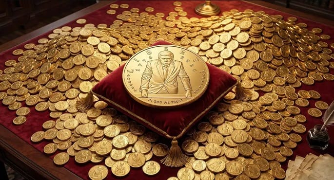 لجنة أمريكية تقر تصميم عملة ذهبية تحمل صورة ترامب احتفاءً بذكرى الاستقلال