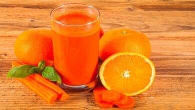 عصير الجزر والبرتقال يقوي المناعة ويعزز صحة الجسم