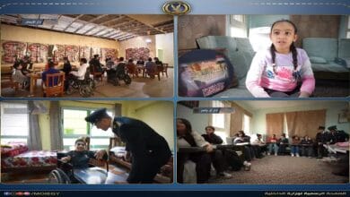 رجال الشرطة يشاركون نزلاء دور رعاية الأيتام الاحتفال بعيد الفطر