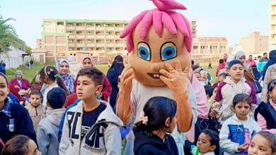 عروض الأراجوز والتنورة تبهج الأطفال في ثالث أيام العيد بكفرالشيخ