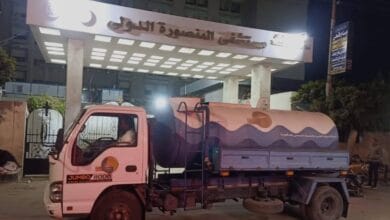 مياه الدقهلية توفر سيارات نقل المياه خلال أعمال ربط خط جديد بشارع الجيش بالمنصورة