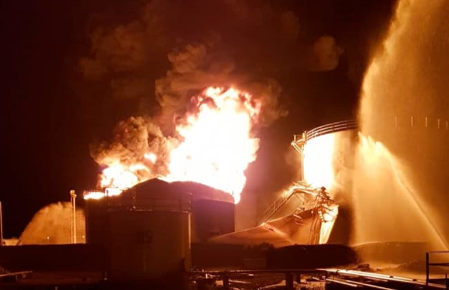 انفجار بمصفاة نفط في تكساس وحريق بمحكمة في جورجيا