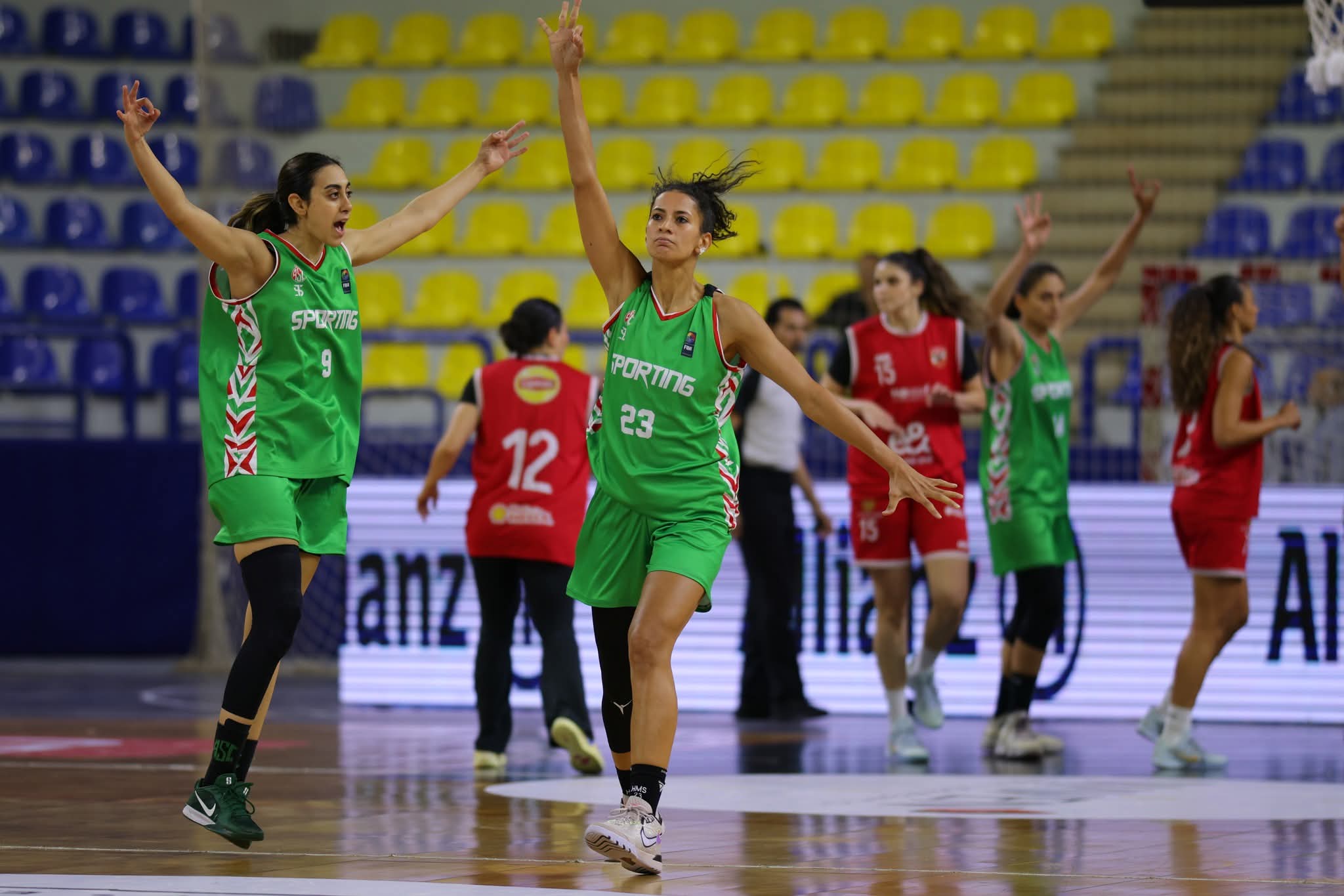 دوري السلة للسيدات: الأهلي والجزيرة وسبورتنج والصيد يحققون انتصارات في الجولة الأولى لربع النهائي