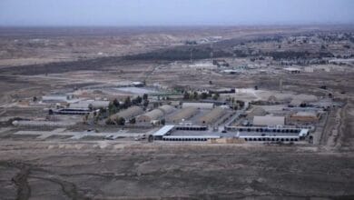 استهداف قاعدة أمريكية في بغداد بمسيرات انتحارية