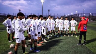 منتخب الشباب يبدأ معسكره التحضيري بمران حماسي ومحاضرة فنية