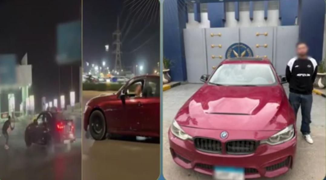 ضبط قائد سيارة عرض حياة المواطنين للخطر في الجيزة