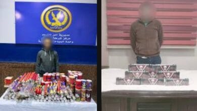 الأجهزة الأمنية تضبط 140 ألف قطعة ألعاب نارية في حملات مكثفة