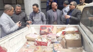 ضبط 100 كيلو حلوى مجهولة المصدر في حملة تموينية بسوهاج