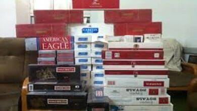 ضبط 1450 عبوة سجائر مستوردة مهربة جمركياً بكفرالشيخ