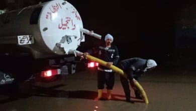 أمطار غزيرة تغمر شوارع كفرالشيخ.. ومعدات الطوارئ لشفط المياه