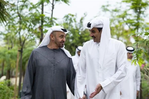 الرئيس الإماراتي يبحث مع أمير قطر تطورات المنطقة وتداعياتها