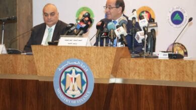 وزير المالية أحمد كجوك يتحدث خلال مؤتمر صحفي